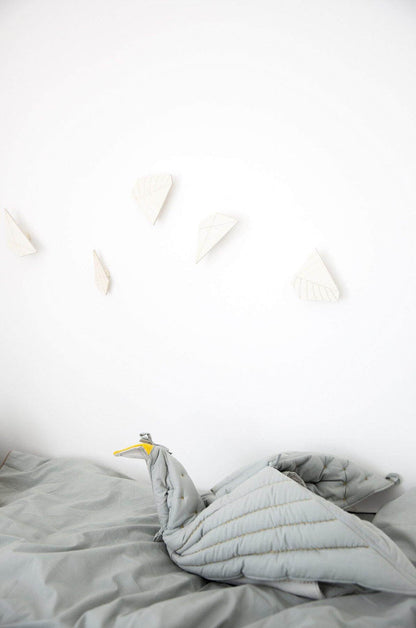 Decke, Dreamy Birds, Foggy blue - Ape Kids