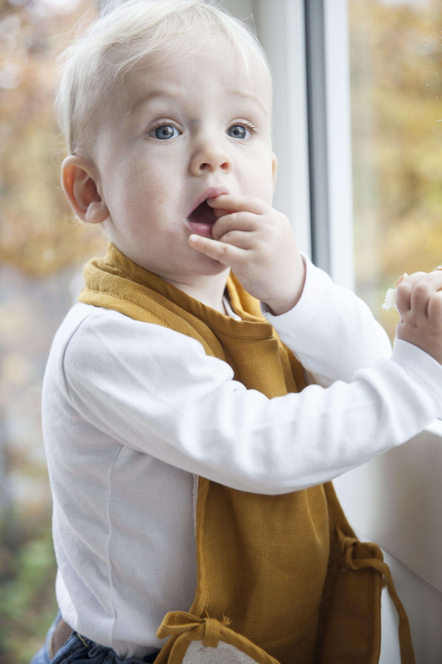 Feeding Bib - Ochre - Ape Kids