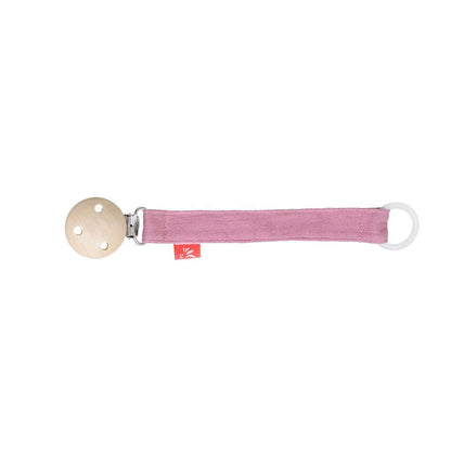 Schnullerkette Muslin pink